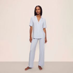 GISELE THE TENCEL MODAL S SLV CROP PJ SET - بيجاما