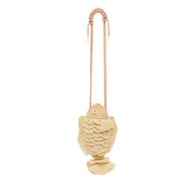 HORIZON RAFFIA FISH CROSS BODY - حقيبة