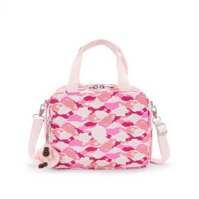 MIYO LARGE LUNCHBAG : KIPLING : PINK PALM : OS - ديلسي حقيبة صغيرة محمولة باليد