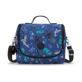 NEW KICHIROU LARGE LUNCHBAG : KIPLING : UNDERSEA PARTY : OS - ديلسي حقيبة صغيرة محمولة باليد