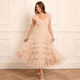 LOLA BACKLESS BALLERINA DRESS - فستان