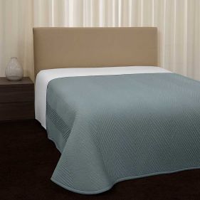LETIZIA QUILTED COVERLET 290X270 WILTON BLUE: SIGNORIA - أغطية سرير