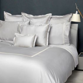 PLATINUM SATEEN S300 RGB SET SUPER KING 7PCS 260X240 IVORY/TAUPE: SIGNORIA - غطاء لحاف