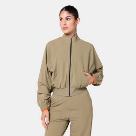 WOVEN CROP JACKET  - جاكيت غير رسمي