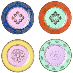 SIDE PLATE GRANDPA SET 4: POLSPOTTEN-أطباق
