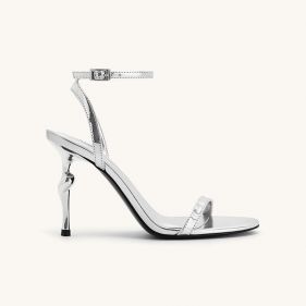 ALIVIA GOLD METAL HEEL SANDALS  - أحذية نسائية