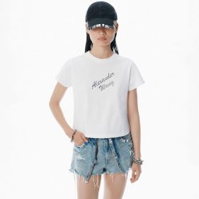 SHRUNKEN TEE W  HOTFIX LOGO  - تي شيرت