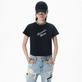 SHRUNKEN TEE W  HOTFIX LOGO  - تي شيرت