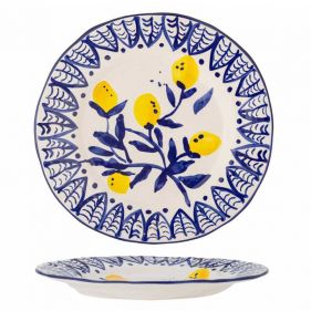 MAXIMA PLATE BLUE: BLOOMINGVILLE - أطباق