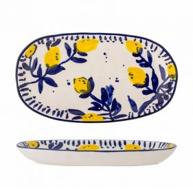 MAXIMA SERVING PLATE BLUE: BLOOMINGVILLE - أطباق