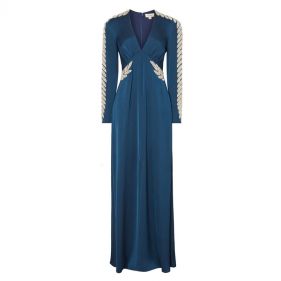VINE SLEEVED GOWN - فستان