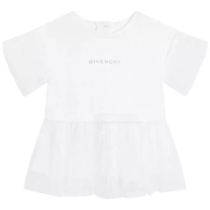 Givenchy Baby Girl Casual Dress in White Salam Stores