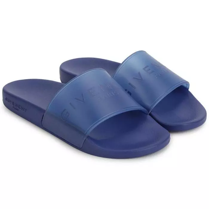 Electric Blue Givenchy Boy Slides Salam Stores