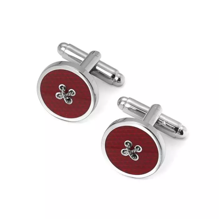 Aspinal Of London Button Cufflinks in Red 2378376771 Salam Stores