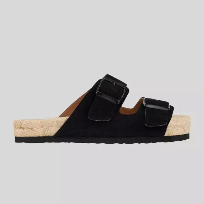 Black MANEBI Nordic Sandals | Salam Stores