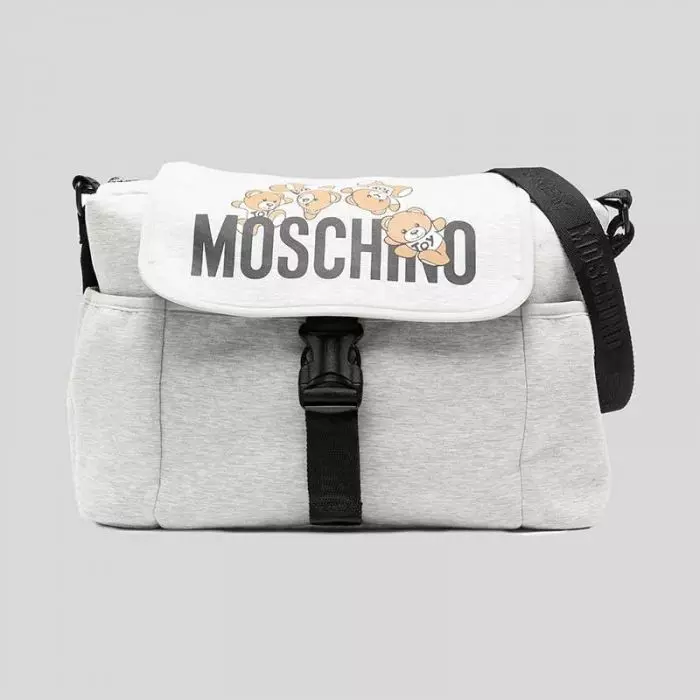 Grey MOSCHINO MOMMY BAG Salam Stores